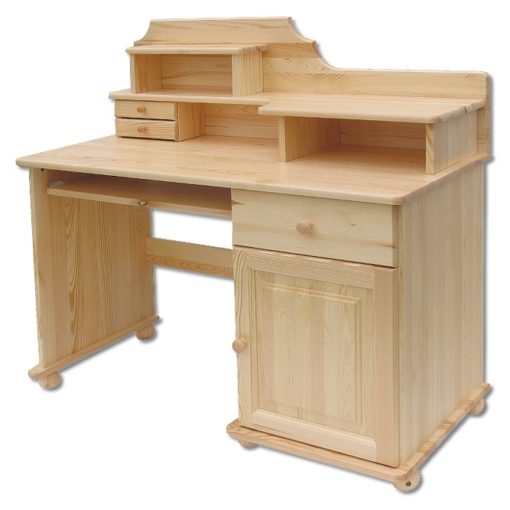Moderní kombinovaný psací stůl Palvi z borovicového dřeva
