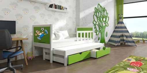 Jednolůžková dětská postel s přistýlkou Evita 27